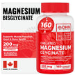 Magnesium Glycinate/Bisglycinate | Supports Sleep, Relaxation, Energy Metabolism & Muscle Function | Chelated | 200mg Elemental Magnesium | Stomach Friendly | Canadian Made, Quality Assured 🍁 All In One Marketplace Canada