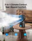 DREO TurboCool Misting Fan 516S, 150°+30°Omni-directional Oscillating Cooling Desk Fans that Blow Cold Air, 26 ft/s,Evaporative Air Cooler, 20dB, 6 Speeds 2 Modes, Remote & APP, RGB, Indoor, Grey 🍁 All In One Marketplace Canada