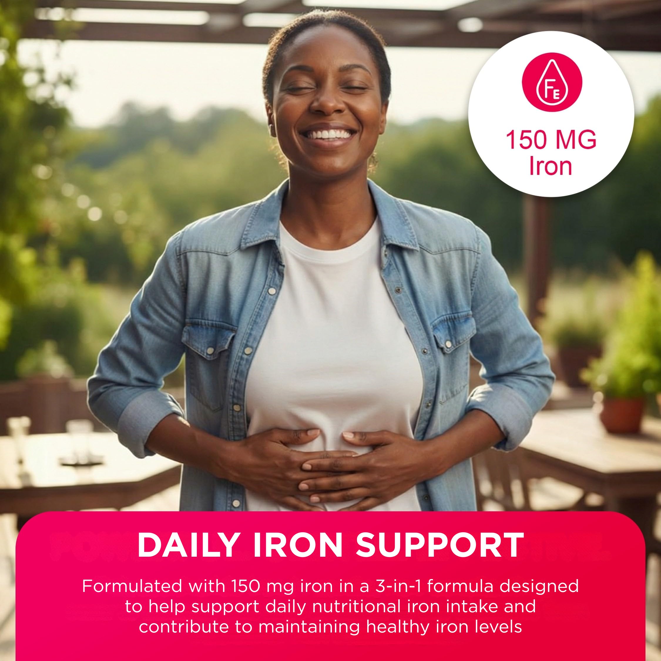 Pharmaris i-max Polysaccharide Iron Complex, 150 mg Elemental Iron Supplement for Treatment and Prevention of Iron Deficiency Anemia, 250 mg Vitamin C, 1000 mcg Vitamin B12, No Artificial Dyes, Vegan, 100 Capsules 🍁 All In One Marketplace Canada