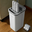 JOYMOOP Hands Free Flat Floor Mop and Bucket with Wringer Set, 3 Washable Microfiber Mops, Wet and Dry Use, Floor Cleaning System 🍁 All In One Marketplace Canada