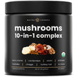 Organic Mushroom Powder - 10-in-1 Complex - Mushroom Supplement Powder Blend for Memory, Focus & Immune Support - Mushroom Blend For Coffee, Water, Smoothies - 8oz 🍁 All In One Marketplace Canada