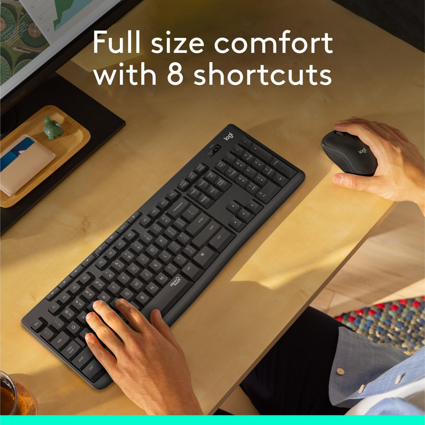 Logitech MK295 Mouse & Keyboard Combo with SilentTouch Technology, Full Numpad, Advanced Optical Tracking, Lag-Free, 90% Less Noise - Graphite 🍁 All In One Marketplace Canada
