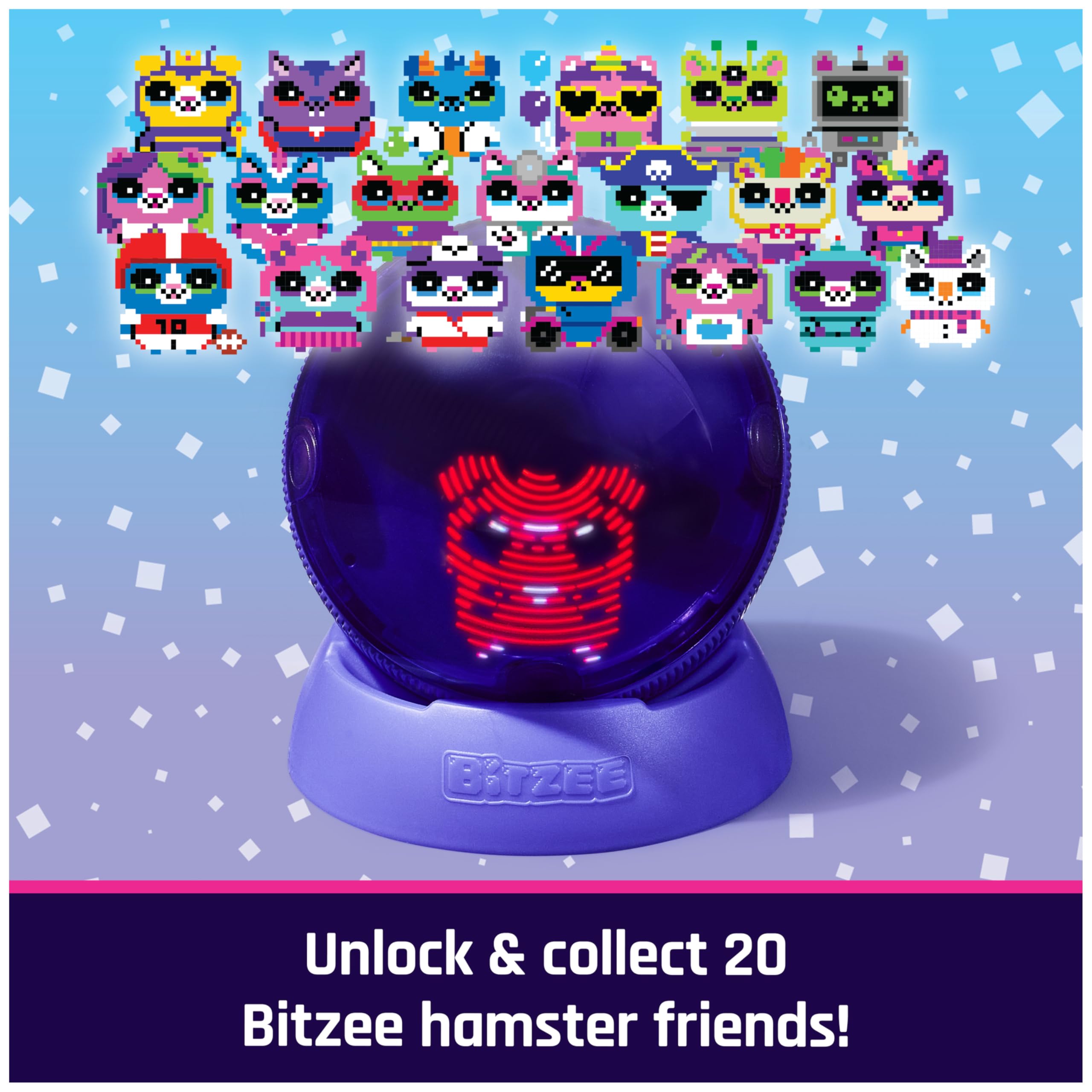 BITZEE, Hamster Ball Interactive Toy Hamster with Over 20 Hamsters Inside, Rolls & Reacts to Touch, Digital Pet Girls Toys & Boys Toys for Ages 5 and up 🍁 All In One Marketplace Canada