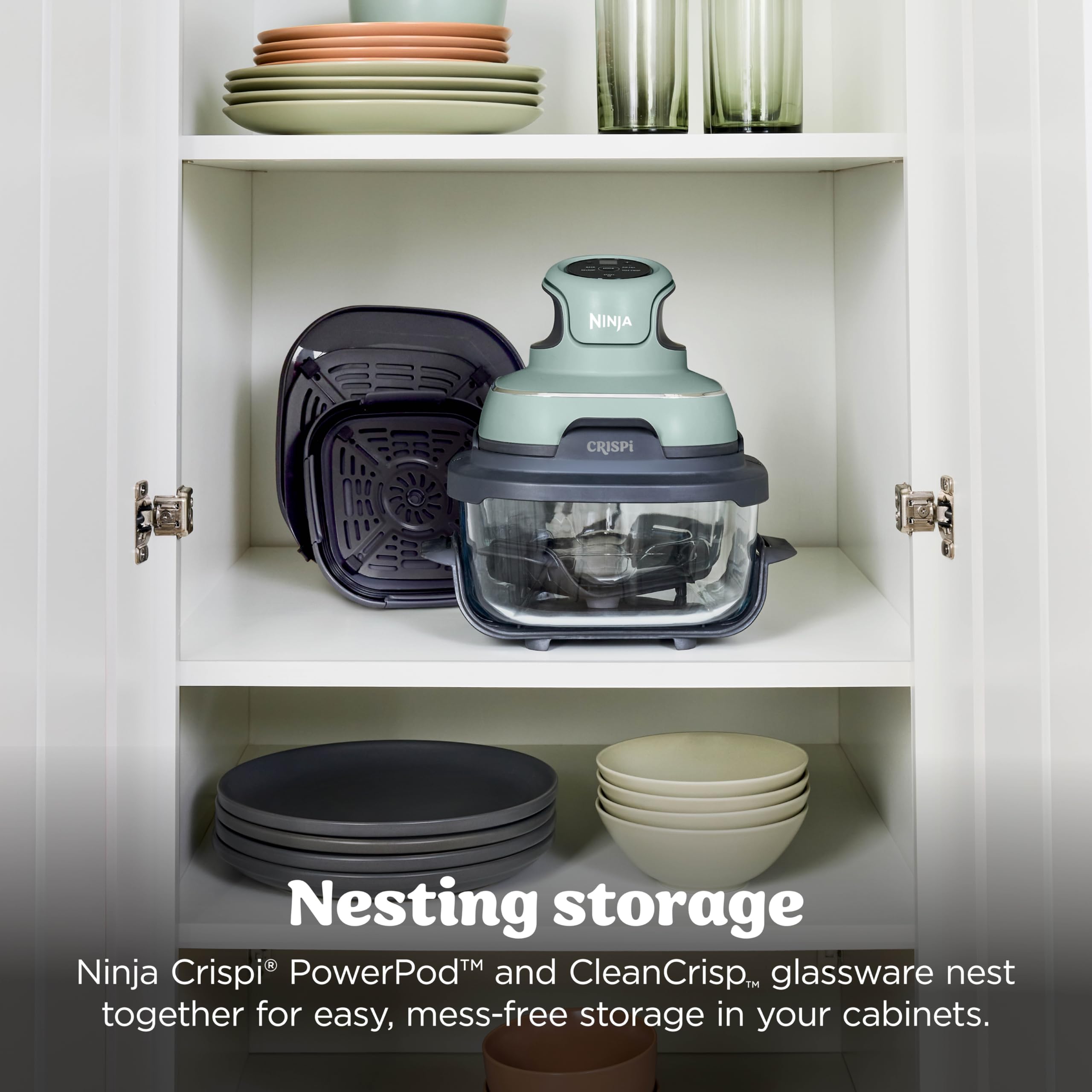 Ninja Crispi Portable Glass Air Fryer Cooking System – 4-Qt & 6-Cup CleanCrisp Containers, Nontoxic, Leak-Proof, Dishwasher Safe – Air Fry, Bake, Max Crisp, Recrisp FN101CGN (Canadian Version) 🍁 All In One Marketplace Canada