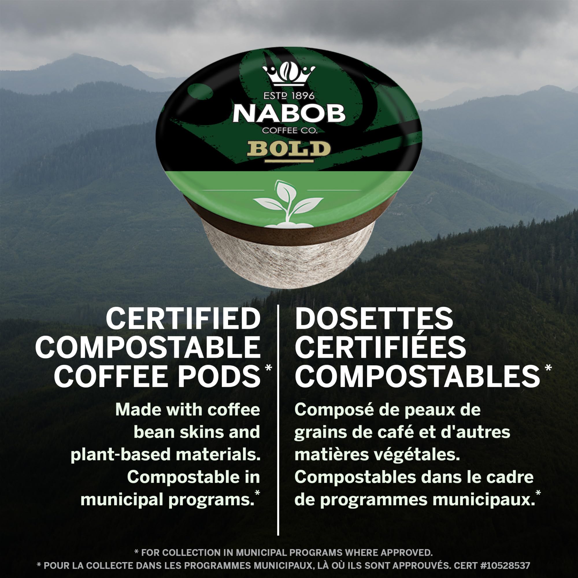 Nabob Bold Full City Dark 100% Compostable Pods, 56 Pods 🍁 All In One Marketplace Canada