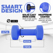 Yes4All Dumbbell Neoprene, poids et haltere, Weight Set, Hand Weights for Women, Dumbbells Pair, Free Weights (D. Blue - 12lbs) 🍁 All In One Marketplace Canada