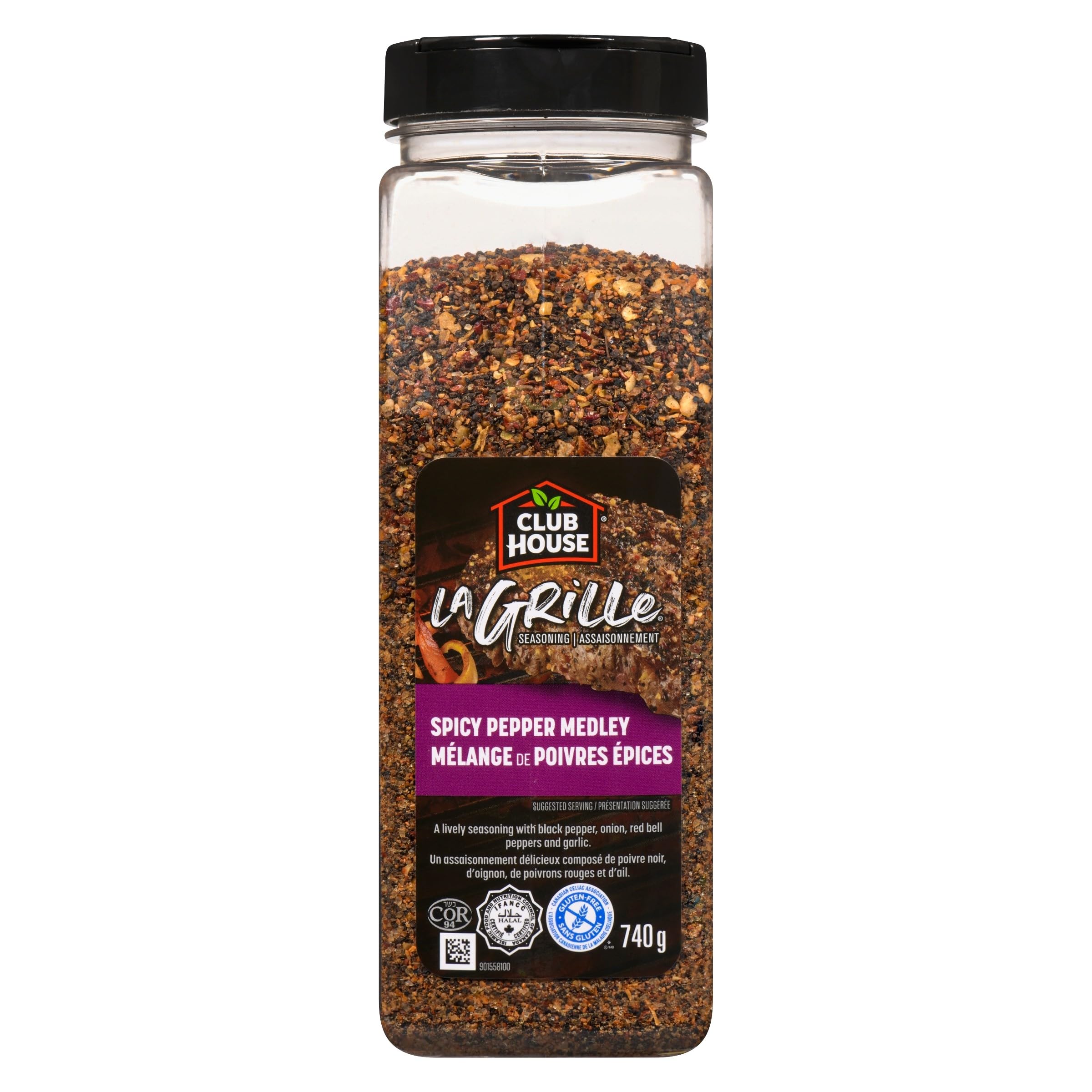 Club House La Grille, Grilling Made Easy, Spicy Pepper Medley Seasoning, 740g 🍁 All In One Marketplace Canada
