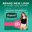 Depend FIT-FLEX Adult Incontinence Underwear for Women, Maximum Absorbency, XXL, Blush, 22 Count 🍁 All In One Marketplace Canada