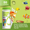AAwipes Aquarium Ammonia Test Strips 8-in-1 | 50 Strips | Quick & Accurate Water Testing for Freshwater & Saltwater Tanks -Test pH, Carbonate, Alkalinity, Hardness, Chlorine, Nitrite, etc. (K02-50) 🍁 All In One Marketplace Canada