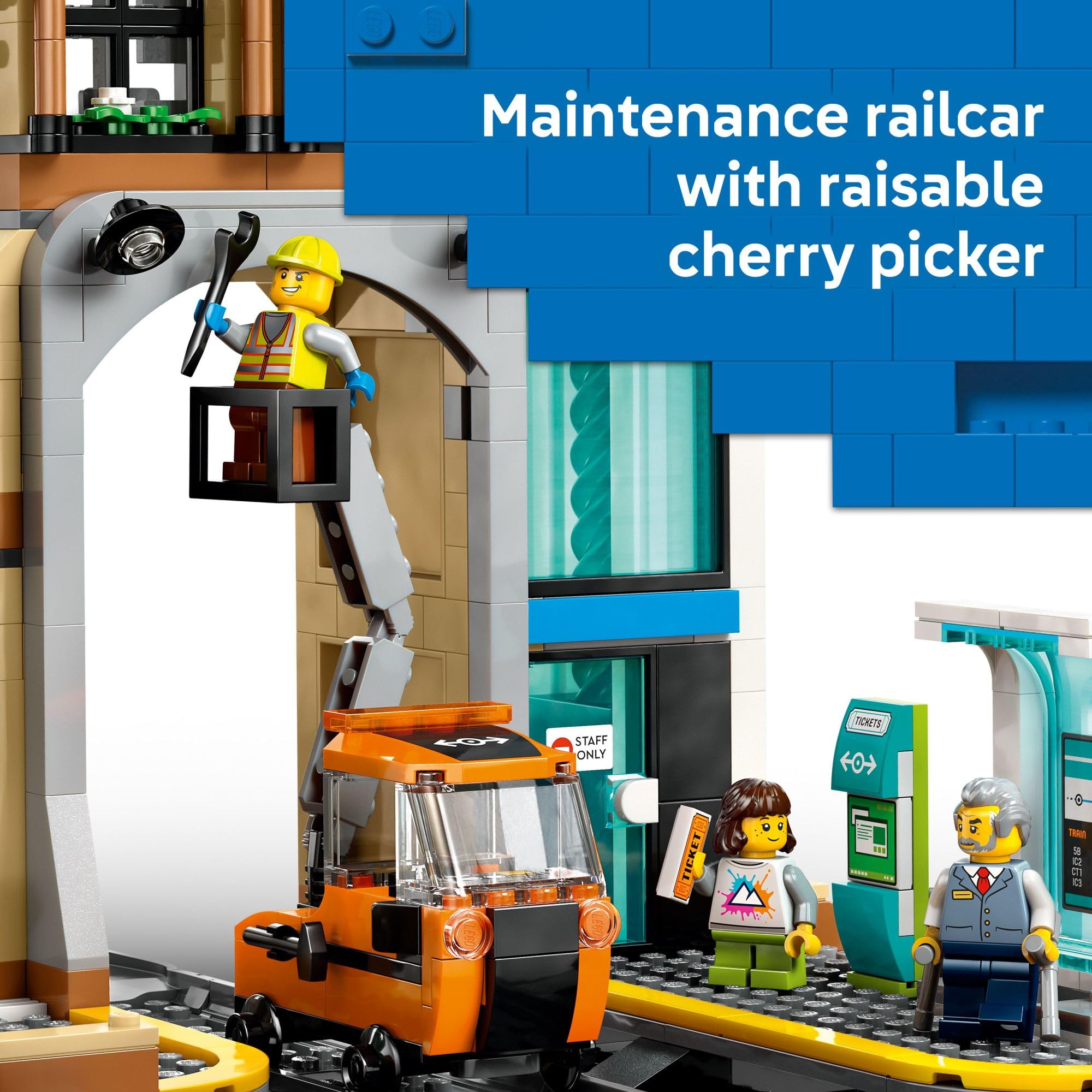 LEGO City Central Train Station Building Toy - Multi-Level Pretend Play Set for Boys & Girls, Ages 7+ - Building Blocks for Kids - Gift Idea for Birthdays - 60469 🍁 All In One Marketplace Canada