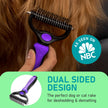 Maxpower Planet Pet Grooming Brush - Double Sided Shedding, Dematting - Undercoat Rake for Dogs - Dog Grooming Brush - Deshedding Brush for Dogs - Dog Brush, Cat Brush, Reduce Shedding by 95%, Purple 🍁 All In One Marketplace Canada