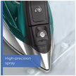 Rowenta Pro Master Stainless Steel Soleplate Steam Iron for Clothes, 1775 Watts, 210 g/min, 400 Microsteam Holes, Anti-Drip, Auto Shutoff, Powerful Steam, DW8360, Black & Blue 🍁 All In One Marketplace Canada