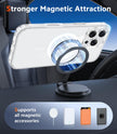 FNTCASE for iPhone 16 Pro Case: Clear Magnetic Phone Cases with Screen Protector Slim Anti Yellowing Rugged Shockproof Protective Transparent Cell Phone Cover (A-Clear Magnetic) 🍁 All In One Marketplace Canada