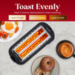 Elite Gourmet ECT5322 Long Slot 4 Slice Toaster, Countdown Timer, Bagel Function, 6 Toast Setting, Defrost, Cancel Function, Built-in Warming Rack, Extra Wide Slots for Bagels Waffles, Stainless Steel 🍁 All In One Marketplace Canada
