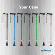 REHAND Walking Cane - Foldable, Adjustable, Collapsible Walking Canes for Men & Women, Heavy Duty All Terrain Tip, with Travel Bag | Walking Sticks for Seniors & Adults (Natural Black) 🍁 All In One Marketplace Canada