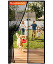 Flux Phenom Magnetic Screen Door - Bugs Out, Breeze in - 9min Install Auto-Sealing Heavy Duty Double Stitched Mesh, 52 Magnets, Hands Free Sliding & Patio Doors Net, Pet & Kid Friendly, 38 x 82 Inch 🍁 All In One Marketplace Canada