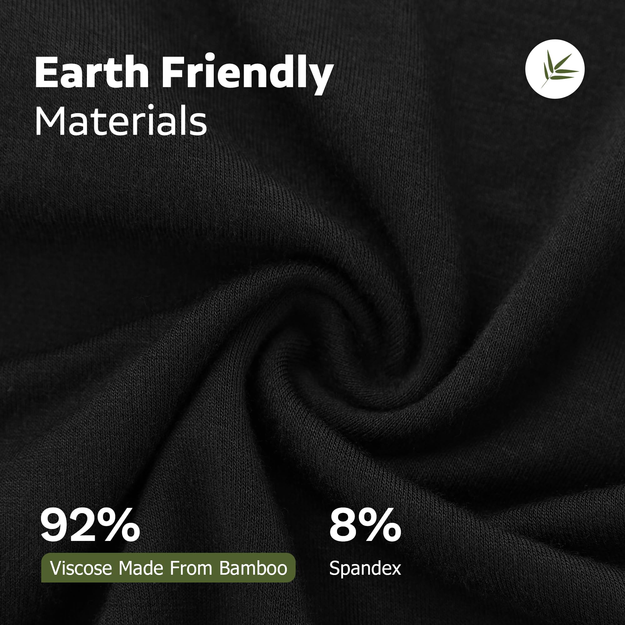 BAMBOO COOL Men’s Underwear Boxer Briefs Soft Comfortable Bamboo Viscose Underwear Trunks (4 Pack) 🍁 All In One Marketplace Canada