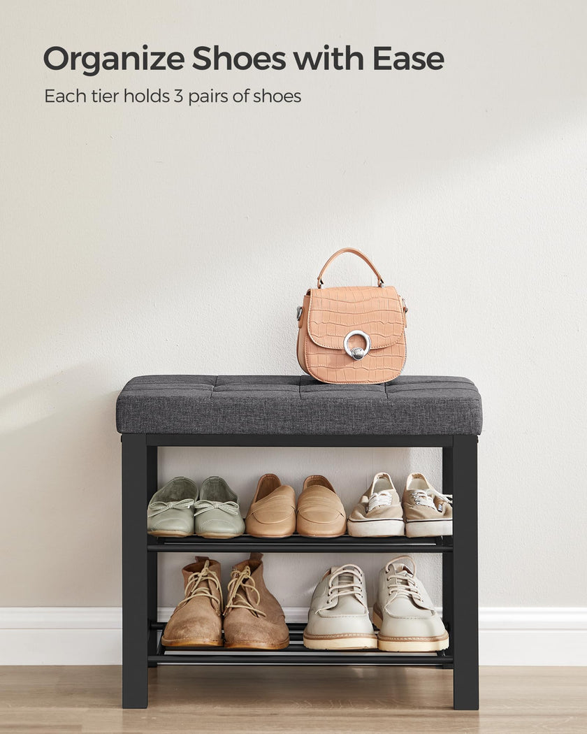 SONGMICS Shoe Storage Bench, Entryway Bench with Cushion 🍁 All In One Marketplace Canada