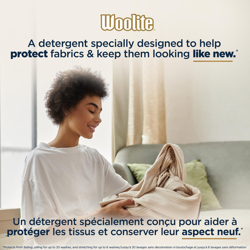 Woolite All Clothes Everyday Colour Safe Laundry Detergent; 2.96 L, 66 Loads; Helps Keep Clothes Looking Like New with Advanced Care & Fabric Guard Complex; Protects from Fading & Pilling Up 20 Washes 🍁 All In One Marketplace Canada