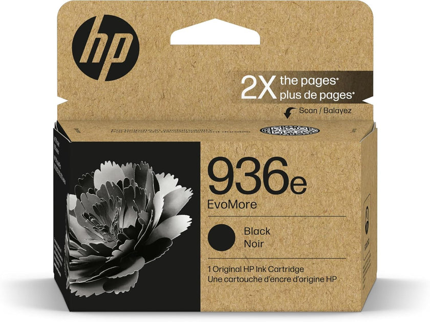 HP 936e EvoMore Black Ink Cartridge (4S6V6LN)