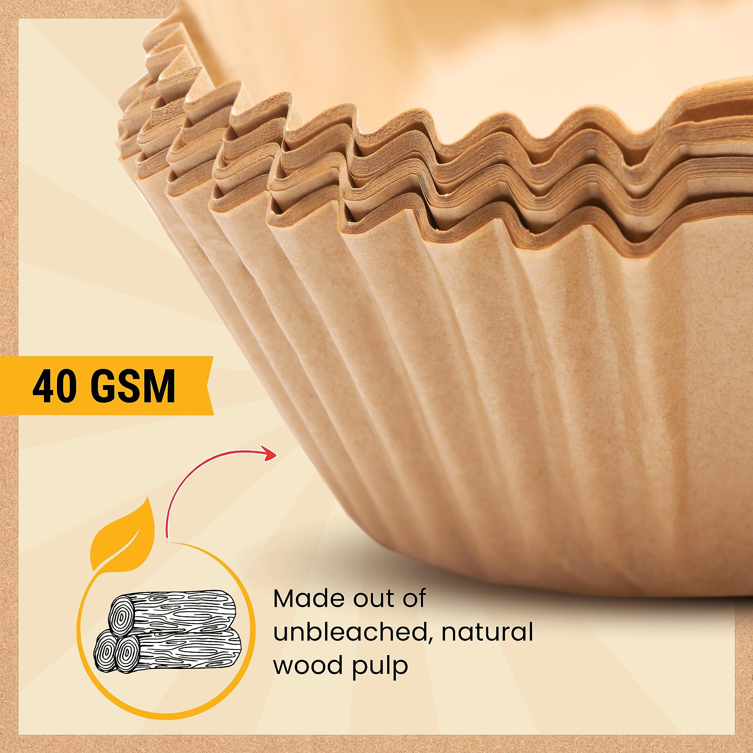Air Fryer Liners, 250Pcs Disposable Parchment Paper Liners – Unbleached Baking Air Fryer Sheets – 8” Square for 5-8 qt Baskets – Great for Oven, Pans & Baking – Easy Cleanup by Baker's Signature 🍁 All In One Marketplace Canada