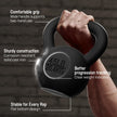 Yes4All Solid Cast Iron Kettlebell Weights Set – Great for Full Body Workout and Strength Training – Kettlebell 25 lbs (Black) 🍁 All In One Marketplace Canada