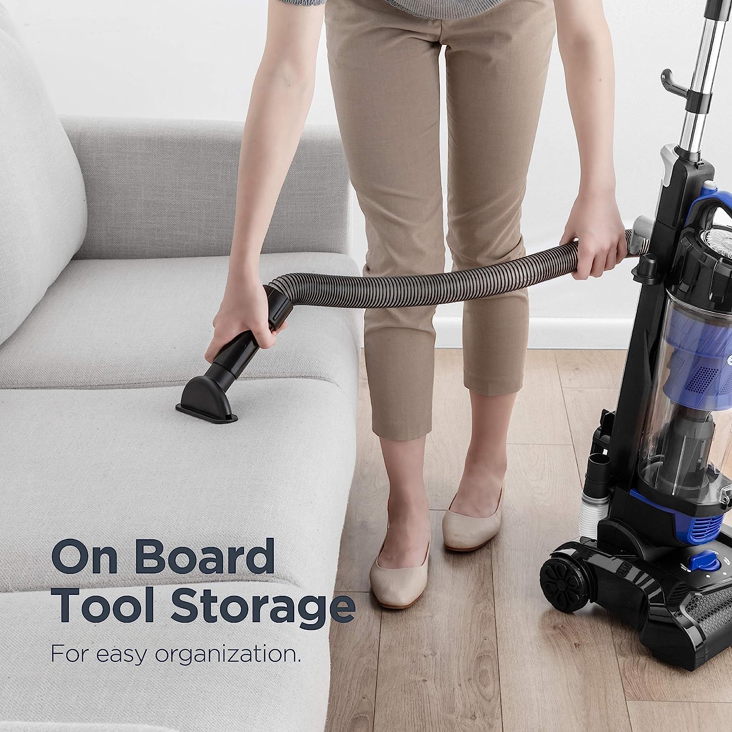 Eureka Powerful Bagless Upright Vacuum Cleaners for Home Pets, Lightweight Household Vacuum Cleaner for Carpet and Hard Floor, PowerSpeed NEU280C with Pet Turbo Brush, Blue 🍁 All In One Marketplace Canada