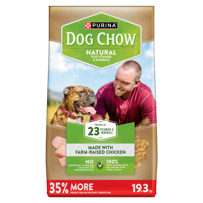 Dog Chow Dry Dog Food, Natural Farm-Raised Chicken - 19.3 kg Bag 🍁 All In One Marketplace Canada