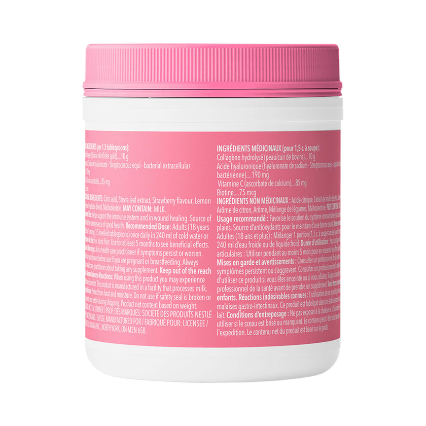 VITAL PROTEINS Beauty Collagen Peptides Strawberry Lemon Powder, Supports Hair, Skin & Nails With Hyaluronic Acid, Biotin & Vitamin C & Helps Form Collagen & Reduce Joint Pain Associated With Osteoarthritis, 201 g 🍁 All In One Marketplace Canada