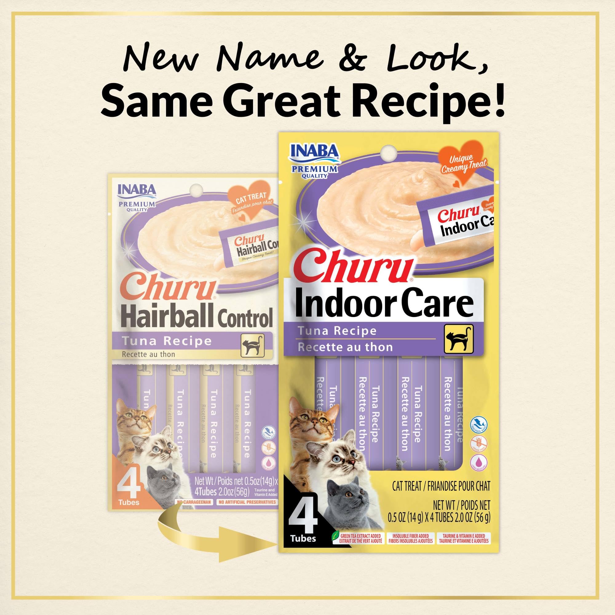 INABA Churu Indoor Care Cat Treats Lickable Tubes, Tuna, 24ct 🍁 All In One Marketplace Canada