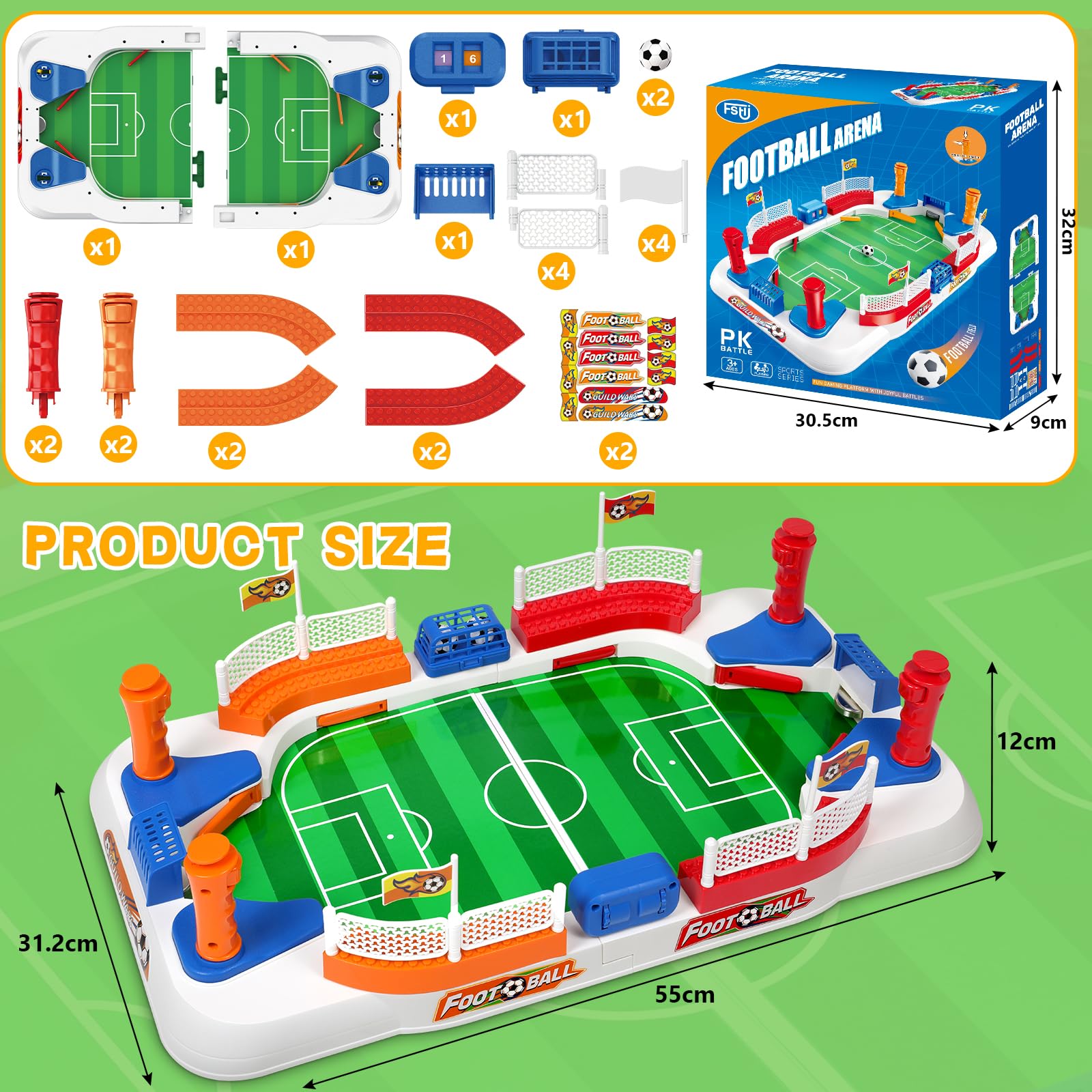 Mini Foosball Table Game for Kids Soccer Game Set Gifts Boys Toy Football Games Board for Indoor Sports Game Room Pinball Interactive Birthday Gift Toys for 3 4 5 6 7 8-12 Year Old Family Gatherings 🍁 All In One Marketplace Canada