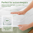 Bamboo Mattress Topper Double/Full Size - Thick Cooling Breathable Pillow Top Mattress Pad for Back Pain Relief - Deep Pocket Topper Fits 8-20 Inches (54x75 Inches, White) 🍁 All In One Marketplace Canada