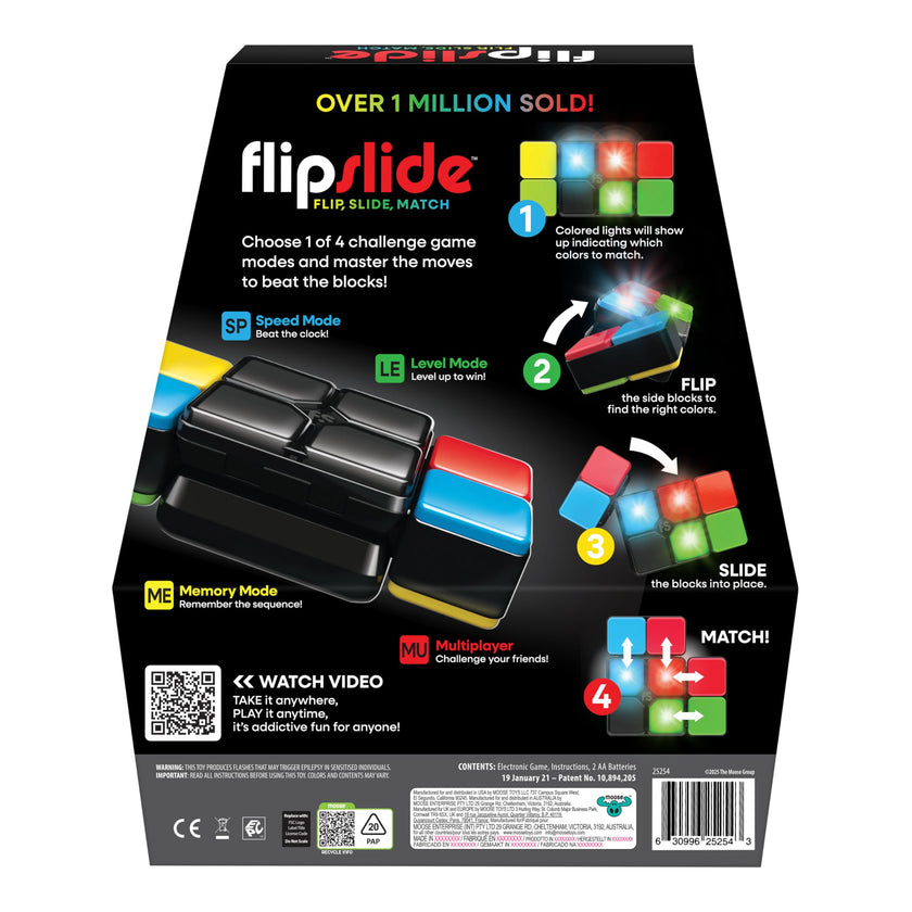 Moose Games Flipslide, Fast-Paced Handheld Puzzle Toy, Gifts for Boys and Girls Ages 8-13, Travel Games, Toys for Teens 🍁 All In One Marketplace Canada