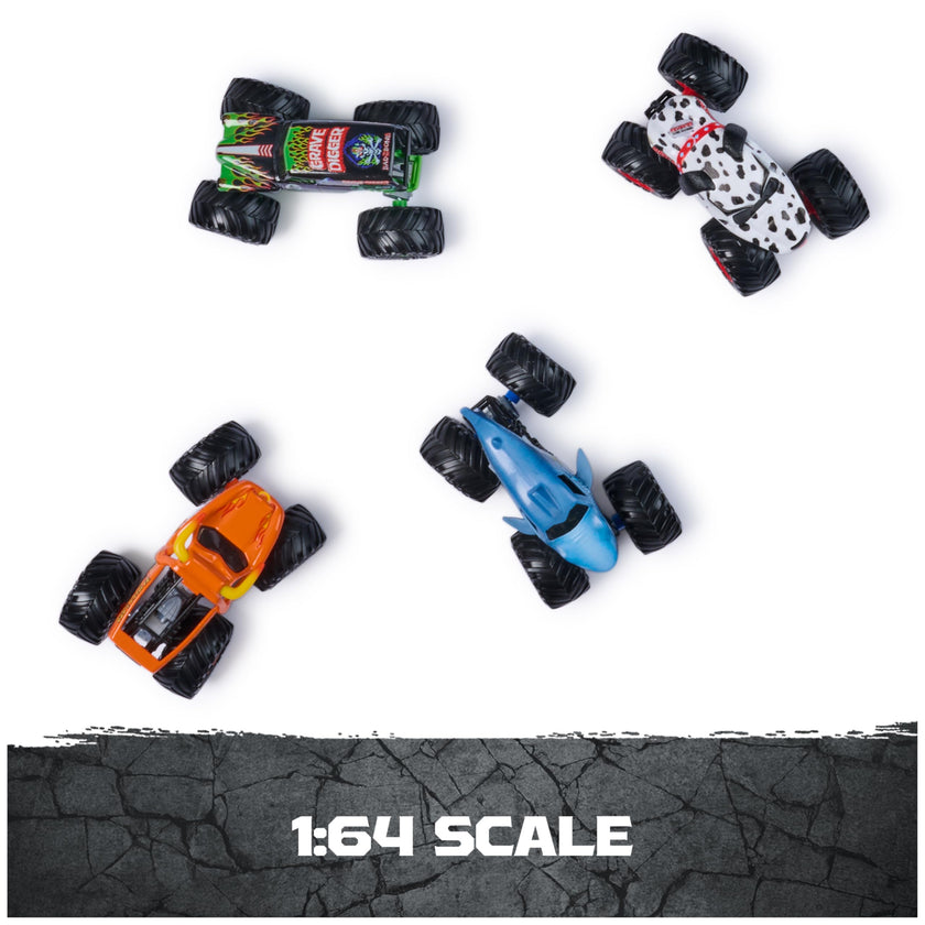 Monster Jam All Stars Monster Trucks, 1:64 Scale Die-Cast Vehicles 4-Pack 🍁 All In One Marketplace Canada