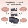 Kitsch Satin Sleep Mask - Eye Masks for Sleep, Softer Than Silk Satin Sleeping Mask Blindfold and Sleep Masks for Women and Men, Eye Care Travel Essentials - Charcoal Black 🍁 All In One Marketplace Canada