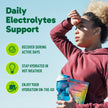 Organika Canadian-Made Electrolytes Powder with Vitamin C & Prebiotic Fibre - Sugar-Free Hydration Drink Mix Variety Pack - Lemonade, Raspberry & Pineapple Passionfruit - 21 Single-Serve Sachets x 3.5g 🍁 All In One Marketplace Canada