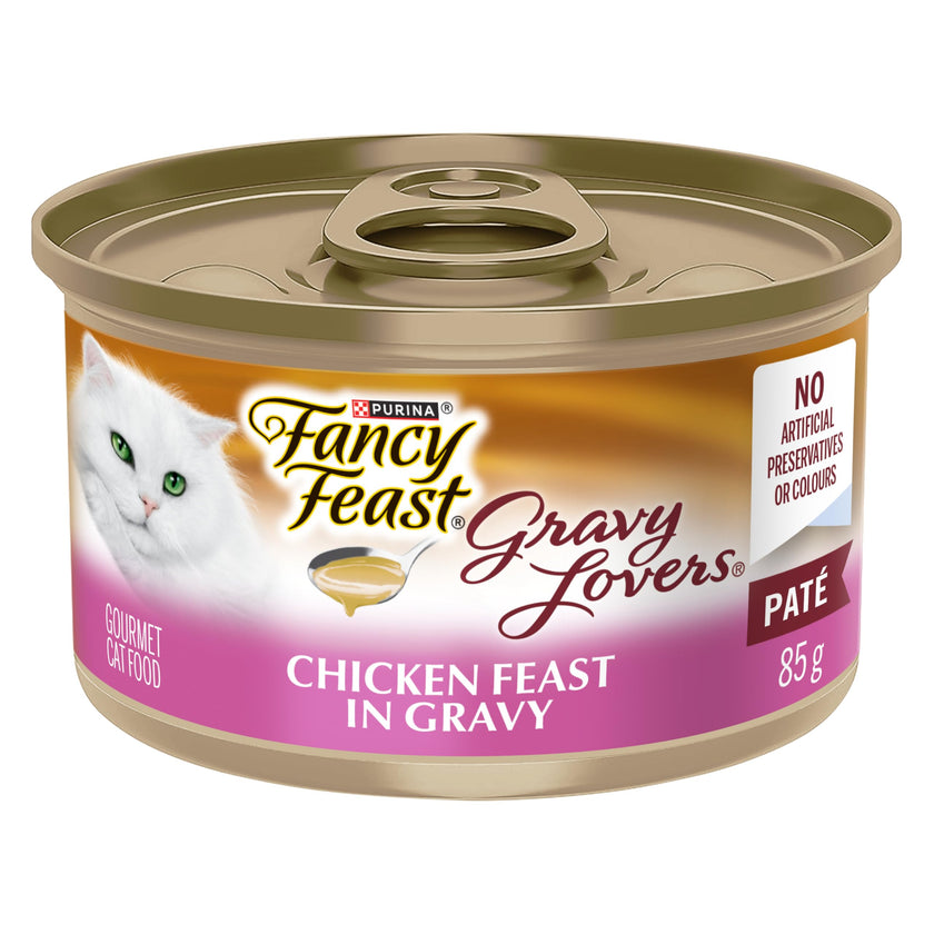 Fancy Feast Gravy Lovers Pâté Wet Cat Food, Chicken in Gravy 85g (24 Pack) 🍁 All In One Marketplace Canada
