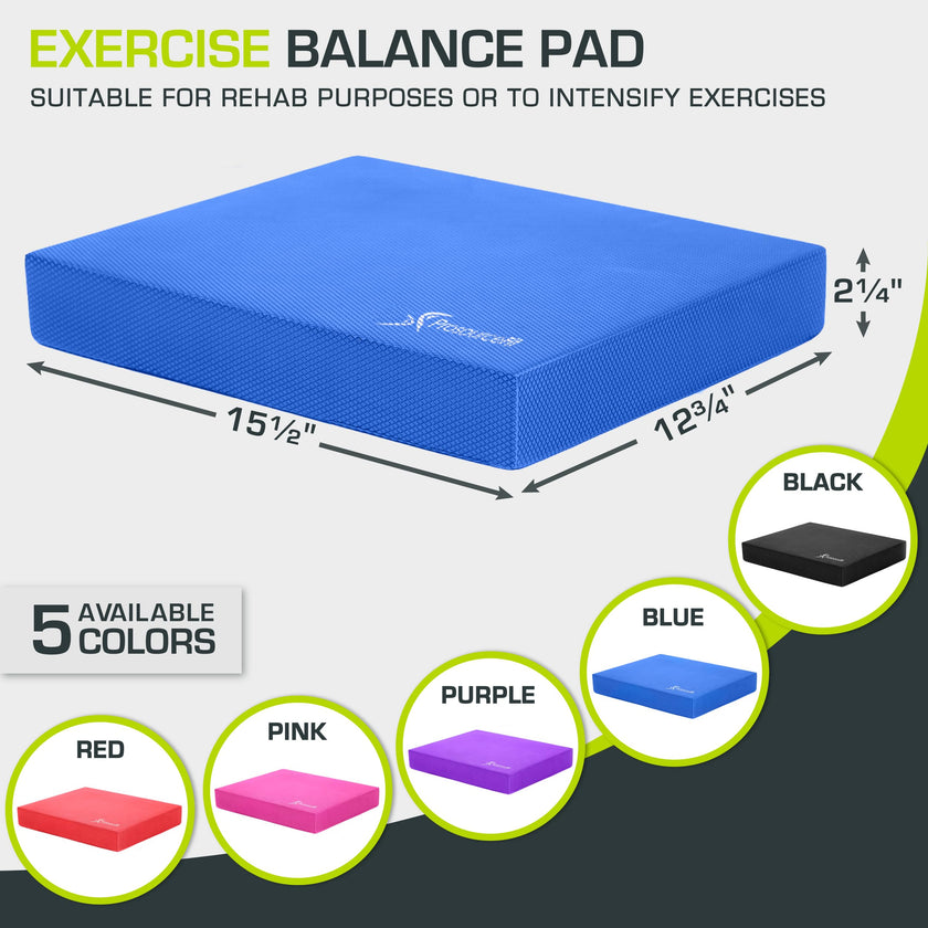 ProsourceFit Exercise Balance Pad – Non-Slip Cushioned Foam Mat & Knee Pad for Fitness and Stability Training, Yoga, Physical Therapy 15.5”x12.75” 🍁 All In One Marketplace Canada