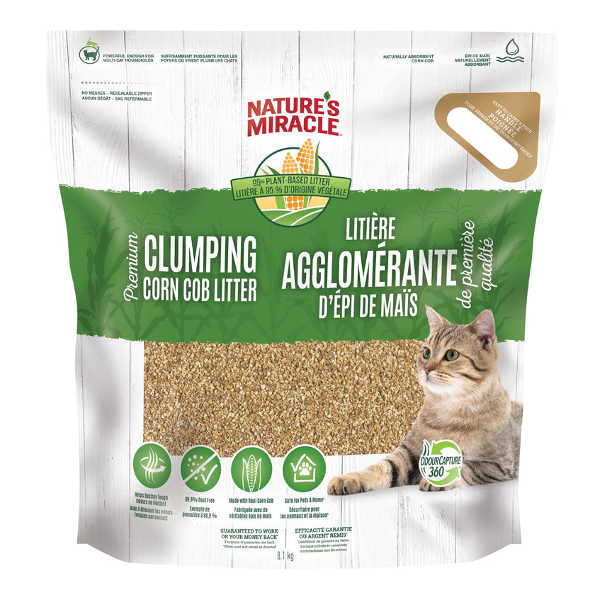 Nature's Miracle Premium Corn Cob Litter 18lbs 🍁 All In One Marketplace Canada
