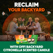 Off! Backyard Citronella Scented Candle, Ambiance Enhancing Centerpiece, Burns for up to 25 Hours, 16 oz (Pack of 2) 🍁 All In One Marketplace Canada