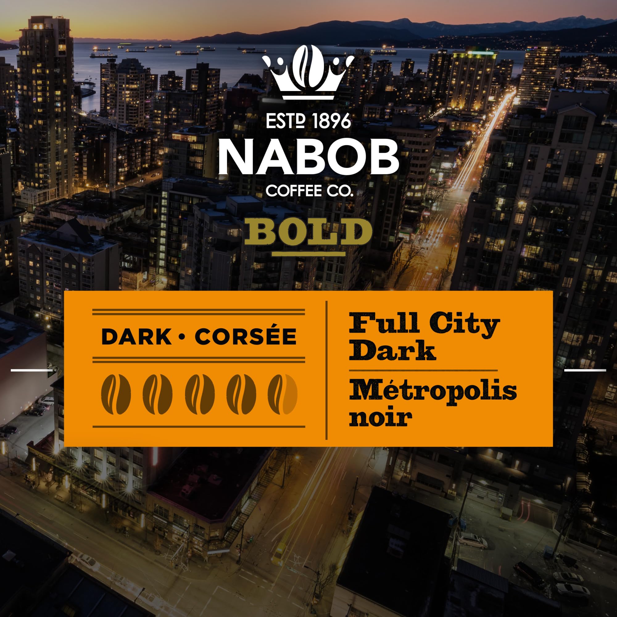 Nabob Bold Full City Dark 100% Compostable Pods, 56 Pods 🍁 All In One Marketplace Canada
