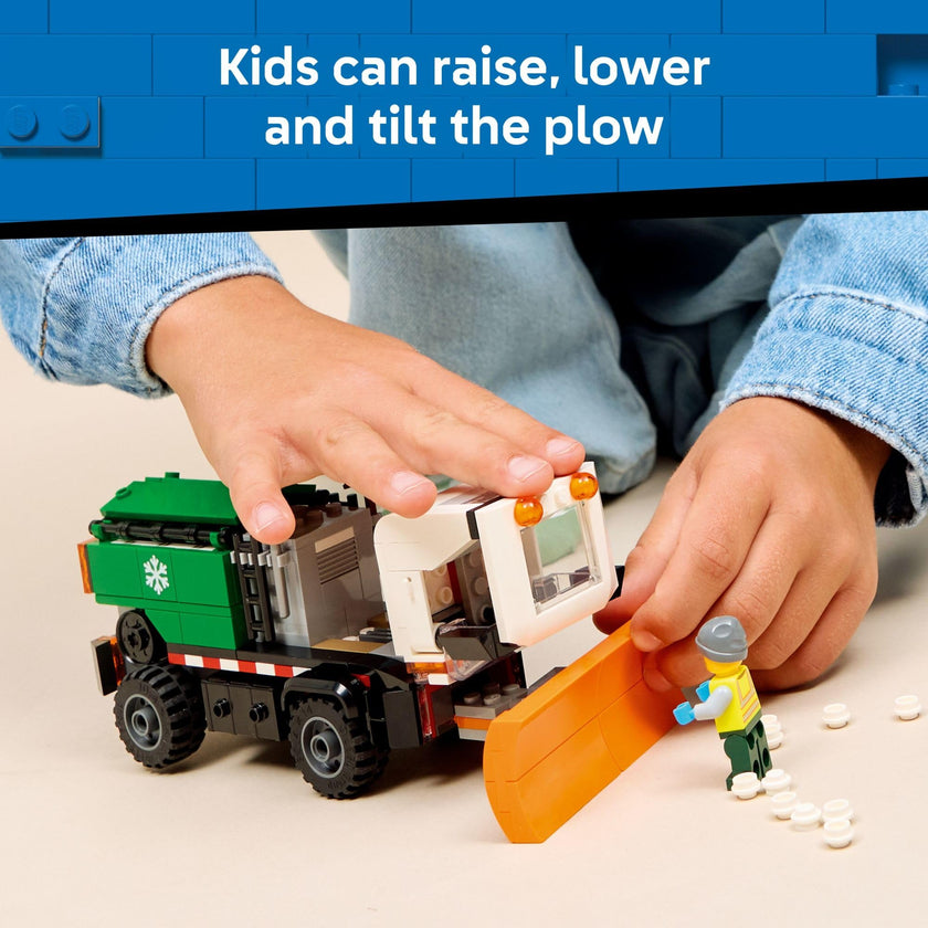 LEGO City Snowplow Truck Building Toy for Kids - Pretend Play Vehicle for Boys & Girls, Ages 5+ - Toy Truck W/Movable Plow & Driver Minifigure - Gift Idea for Birthdays - 60490 🍁 All In One Marketplace Canada