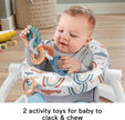 Fisher-Price Portable Baby Chair Sit-Me-Up Floor Seat with Developmental Toys & Machine Washable Seat Pad, Rainbow Showers 🍁 All In One Marketplace Canada