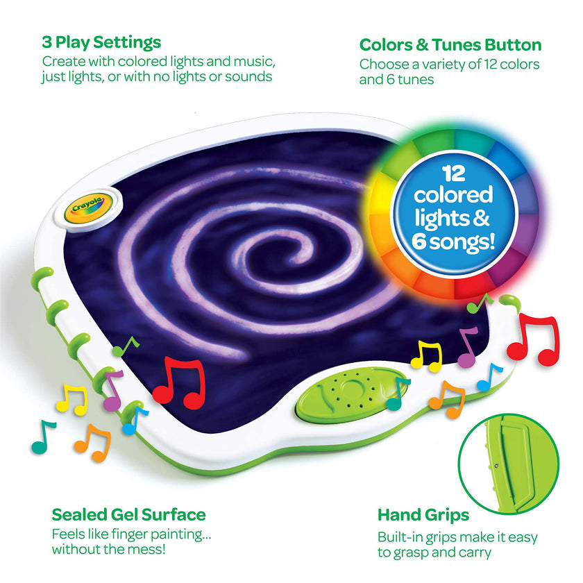 Crayola Toddler Touch Lights, Musical Sensory Toys for Toddlers, Learning Gifts, Light Up Drawing Pad, Mess Free Painting, Travel Activity, 2+ 🍁 All In One Marketplace Canada