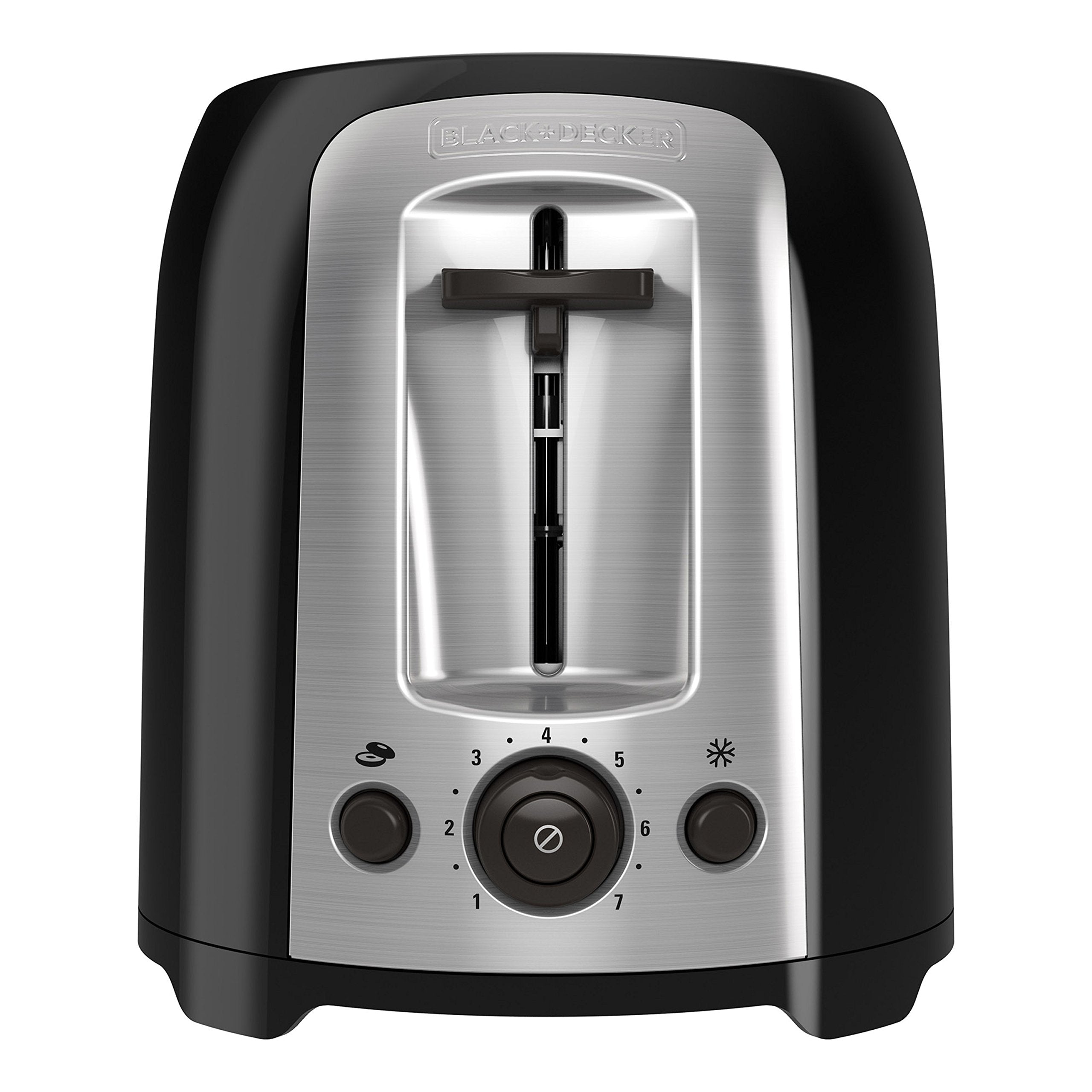 BLACK+DECKER 2-Slice Extra Wide Slot Toaster, Classic Oval, Black with Stainless Steel Accents, TR1278B 🍁 All In One Marketplace Canada