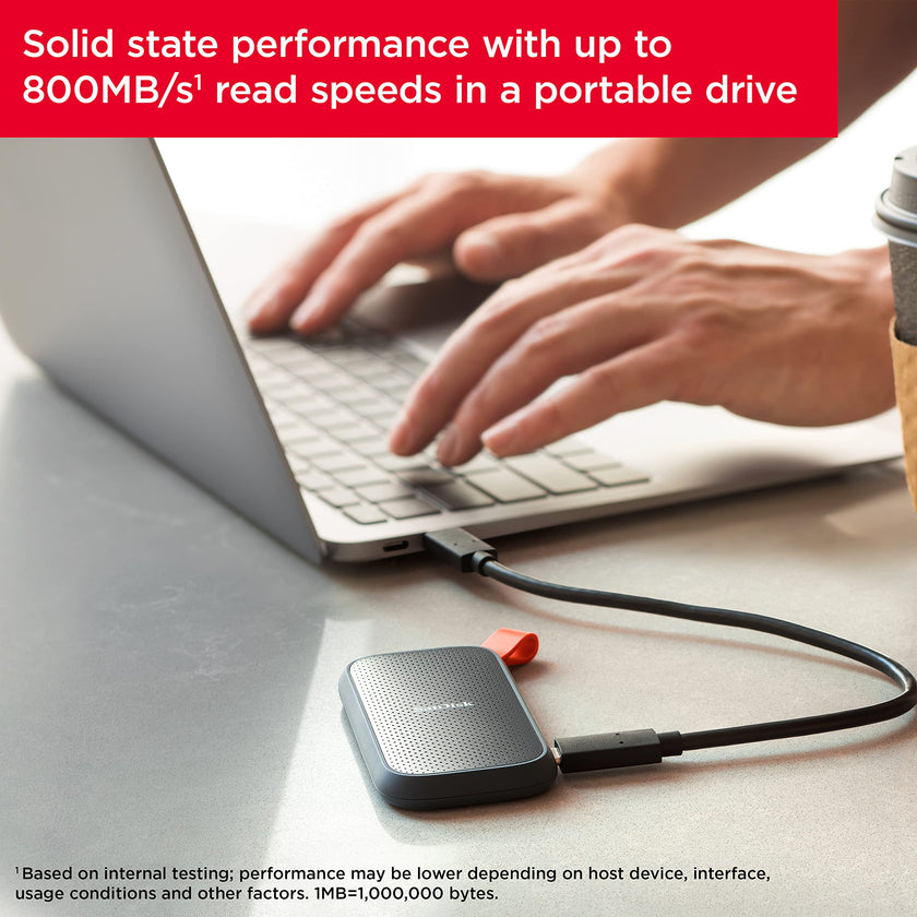 SanDisk 2TB Portable SSD - Up to 800MB/s, USB-C, USB 3.2 Gen 2, Updated Firmware - External Solid State Drive - SDSSDE30-2T00-G26 🍁 All In One Marketplace Canada