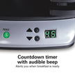 Hamilton Beach Dual Breakfast Sandwich Maker with Audible Timer, Ready in 5 Minutes, Removable Dishwasher Safe PFAS-Free Non-Stick Egg Cooker Ring, Silver (25490MNC) 🍁 All In One Marketplace Canada