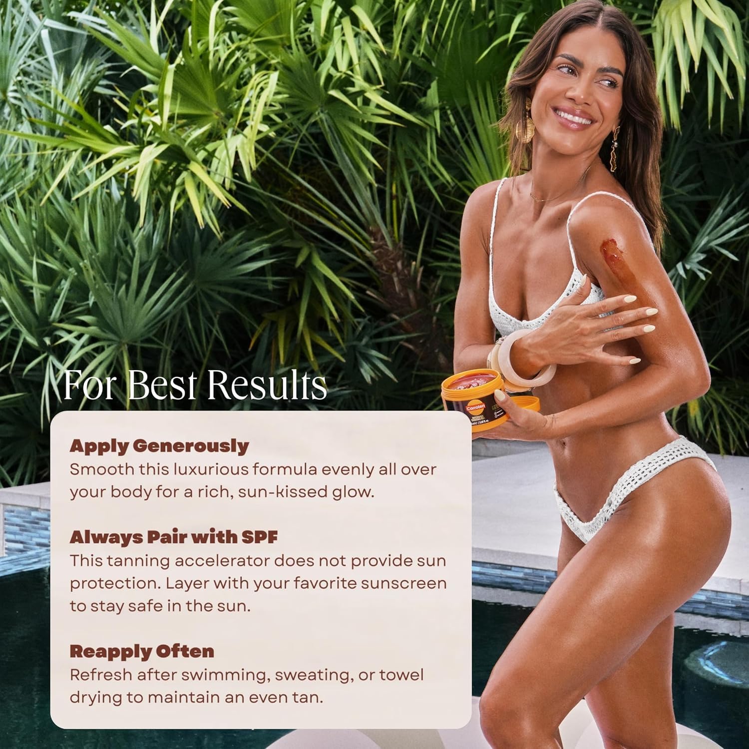 Carroten Intensive Tanning Gel | Browning Indoor/Outdoor Tan Accelerator | Non-Greasy, Water-Resistant with Carrot and Coconut Oil | Vitamin A & E For Moisture & Hydration | Made in Greece | 5 Fl Oz 🍁 All In One Marketplace Canada