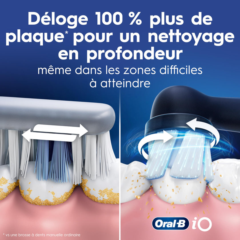 Oral-B iO6 Electric Toothbrush, for a Deep Clean and Whiter Teeth, Black Lava, Rechargeable Electric Toothbrushes, iO Series 6 with 1 Power Toothbrush, 1 Brush Head, and 1 Travel Case 🍁 All In One Marketplace Canada