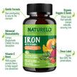 NATURELO Vegan Iron Supplement with Vitamin C and Organic Whole Foods, 90 Capsules, Gentle Iron Capsules for Women & Men with this Mineral Deficiency - Including Pregnancy, Anemia and Vegan Diets 🍁 All In One Marketplace Canada